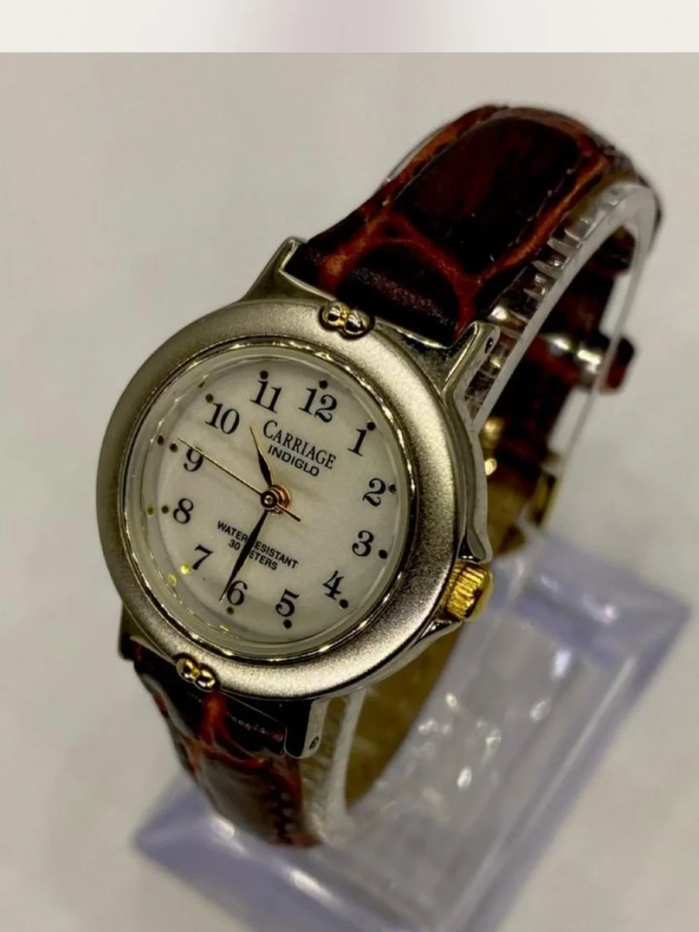 Carriage *^*^ Ladies “ Luxury Timex ^^^ Tan Leather Strap Watch *^*